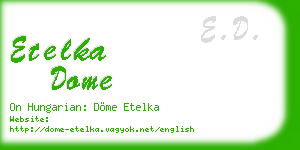 etelka dome business card